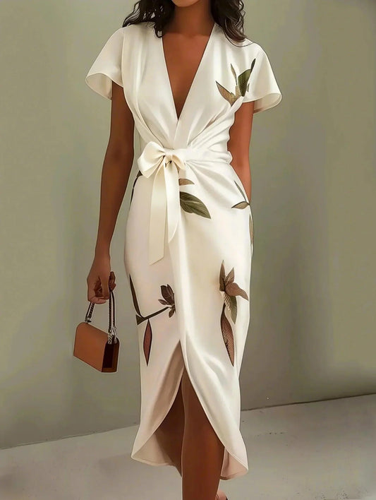 Chic Midi Dress - Satin