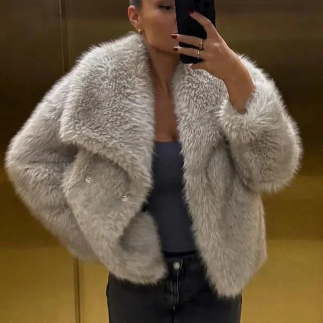 DYVAE- Luxe Faux Fur Damesjas voor de Winter