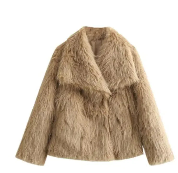 DYVAE- Luxe Faux Fur Damesjas voor de Winter