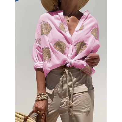 Simone™ | Schicke Bluse im Ibiza-Stil