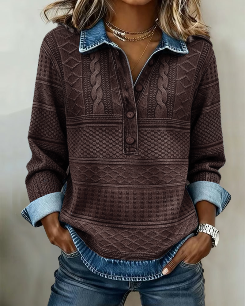 Elena™ | Modern Half-Knotted Sweater