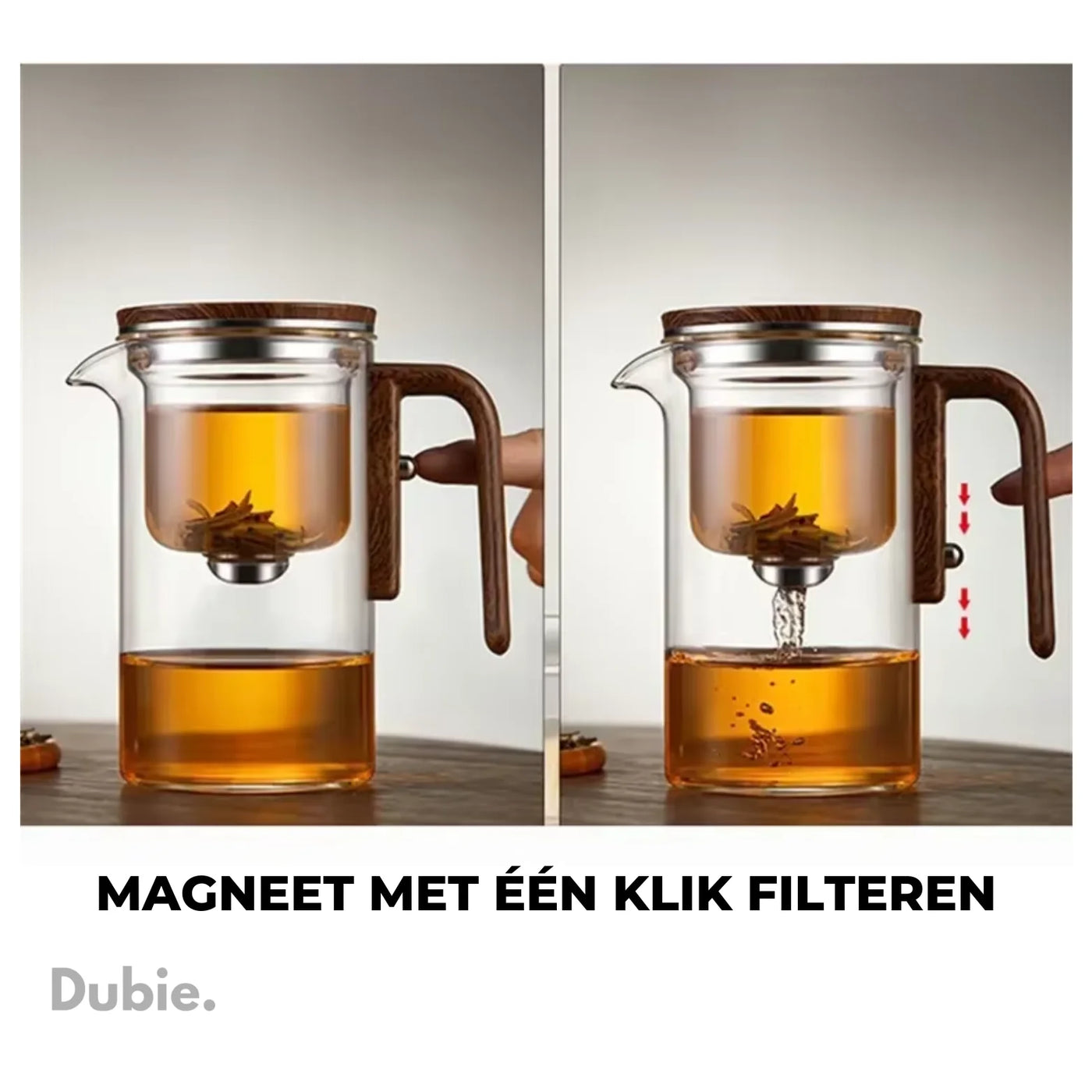 Theepot Glas Hittebestendig filter