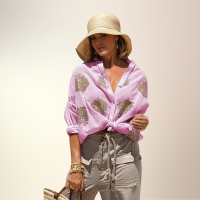 Simone™ | Schicke Bluse im Ibiza-Stil