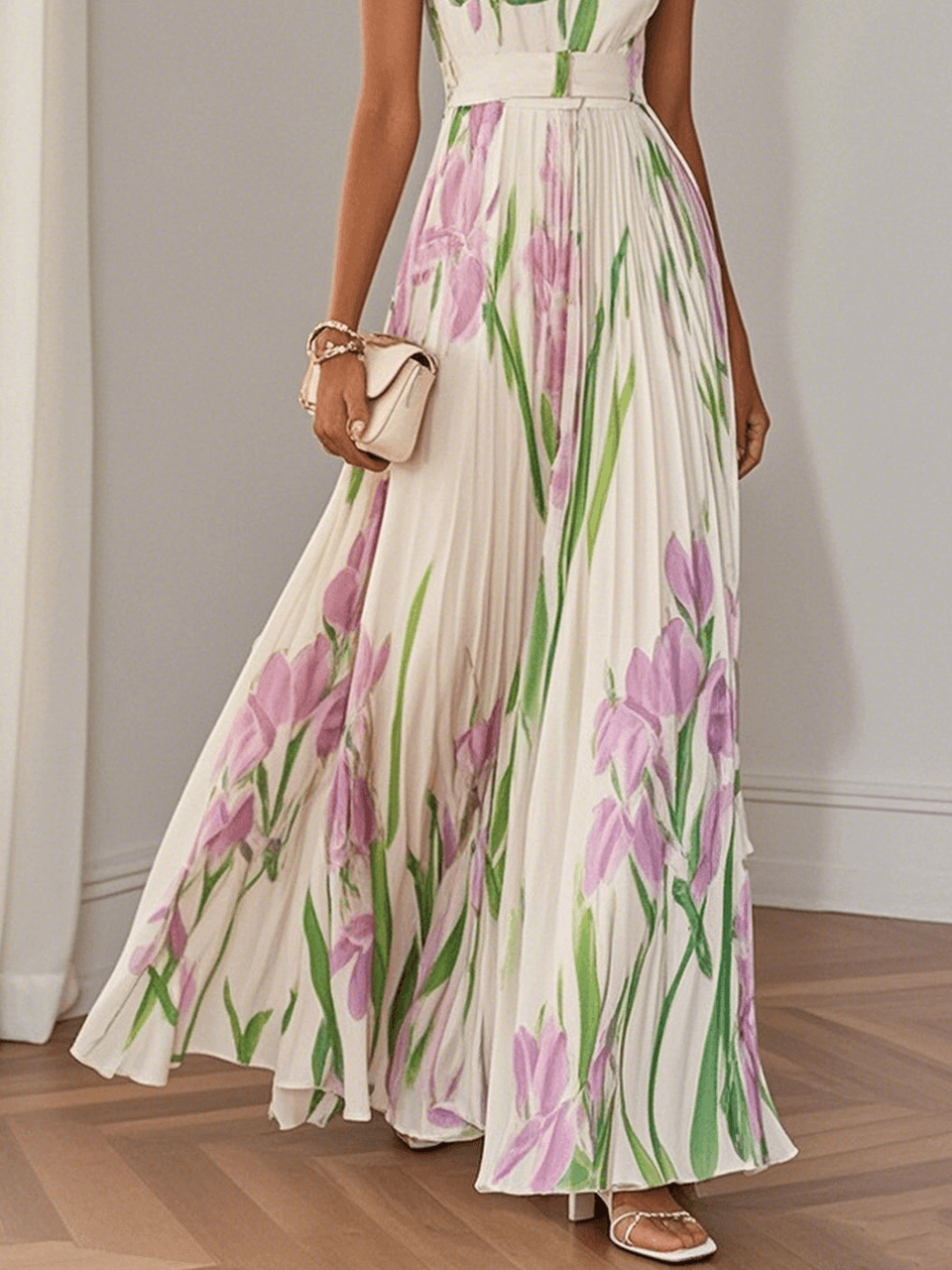 Charlotte™ | Chiffon-Maxikleid