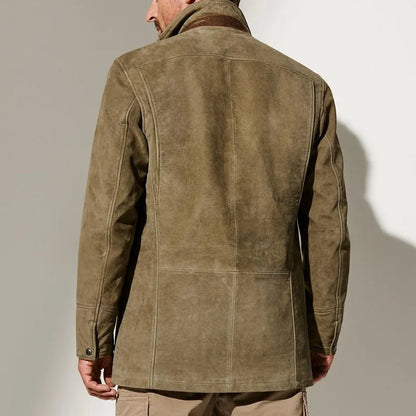Suède Vintage Buckskin Jas Heren