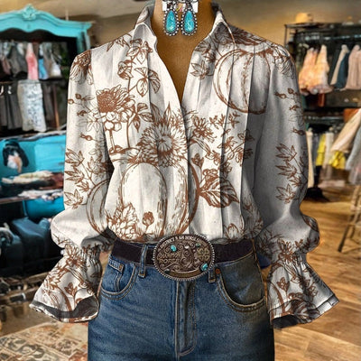 Vintage Retro Women's Blouse