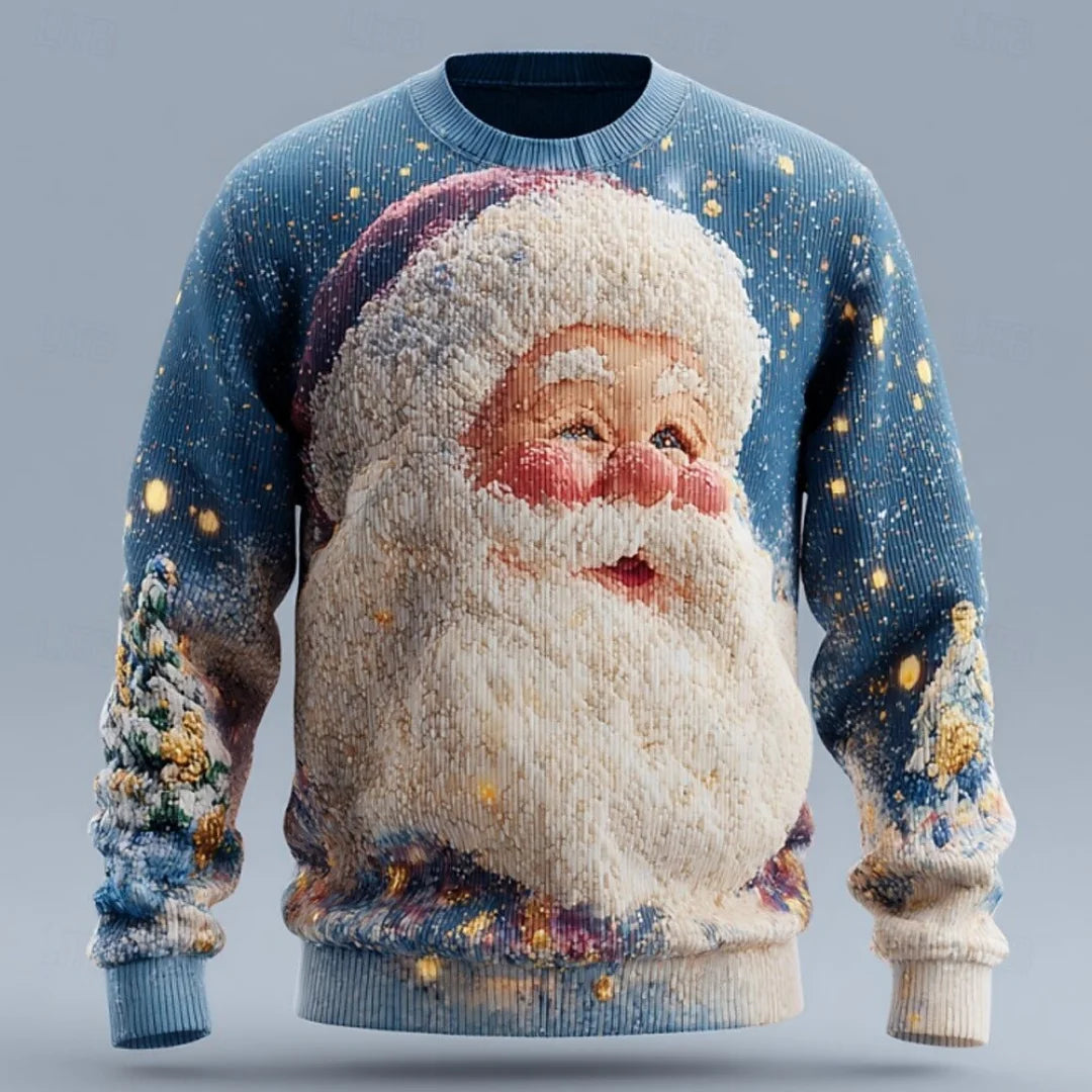 Christmas sweater with Santa Claus 