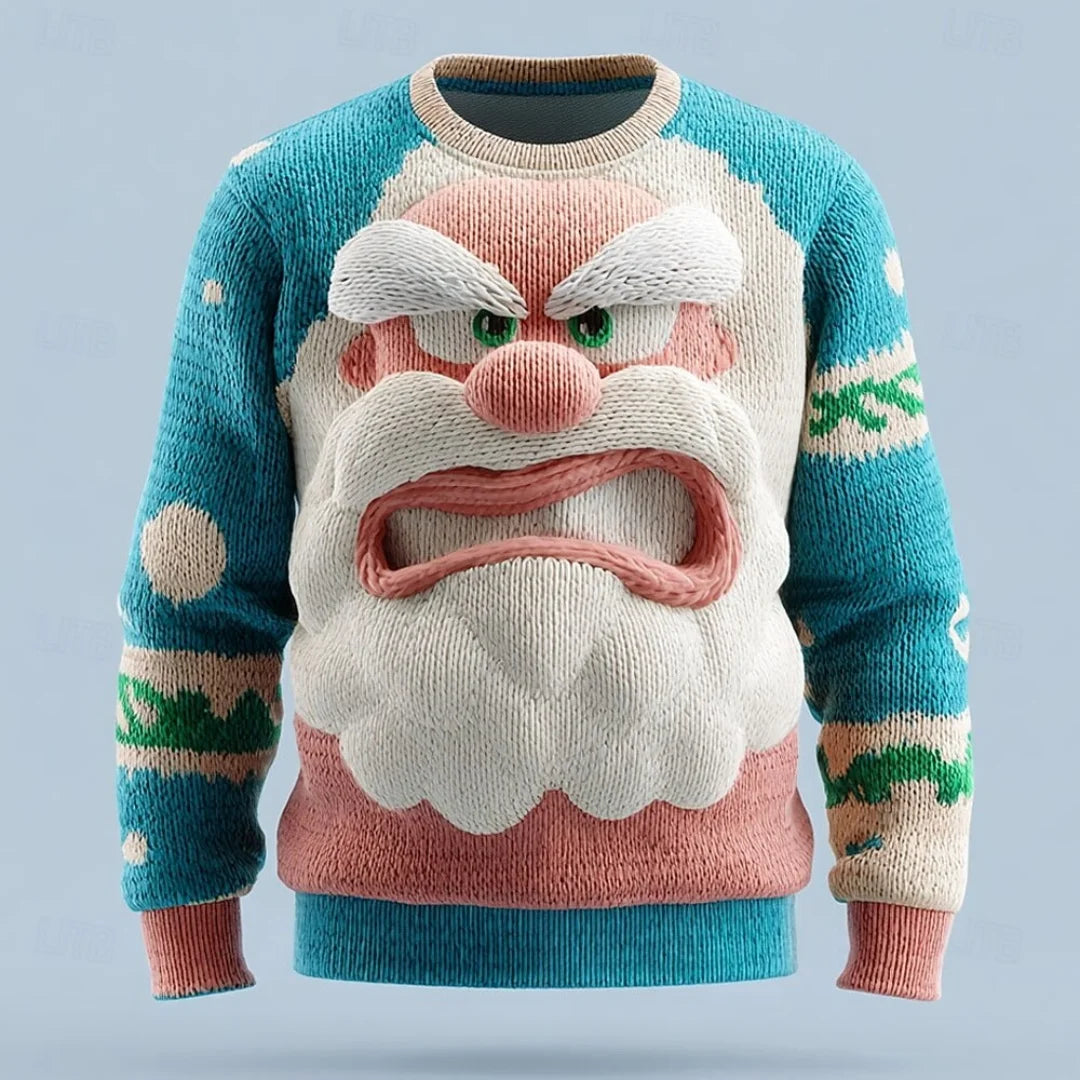 Christmas sweater with Santa Claus 
