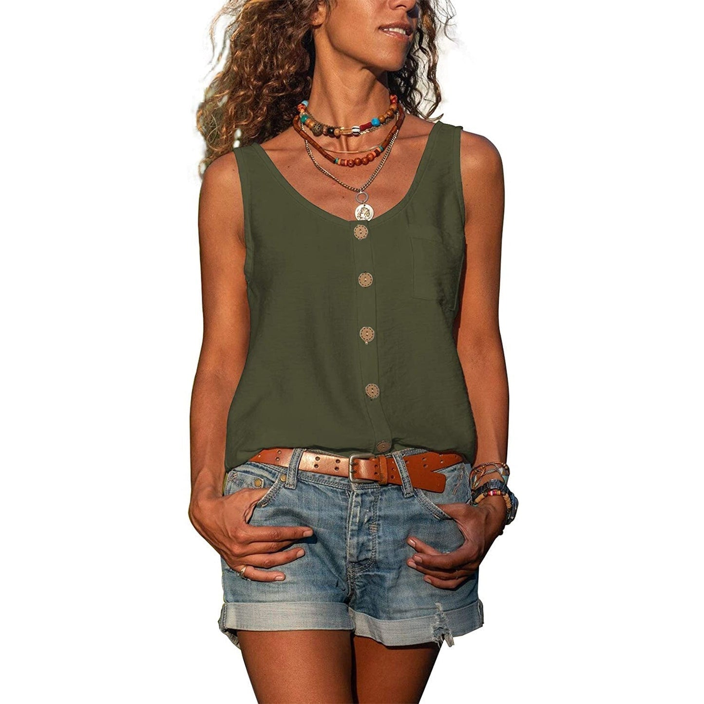 Julie – Lichtgewicht Mouwloze Top
