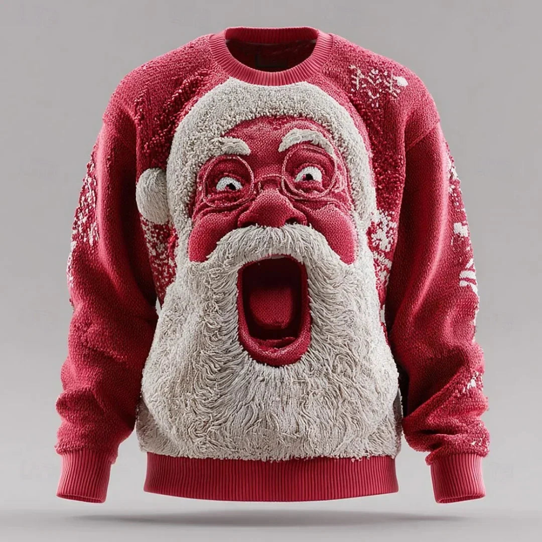 Christmas sweater with Santa Claus 