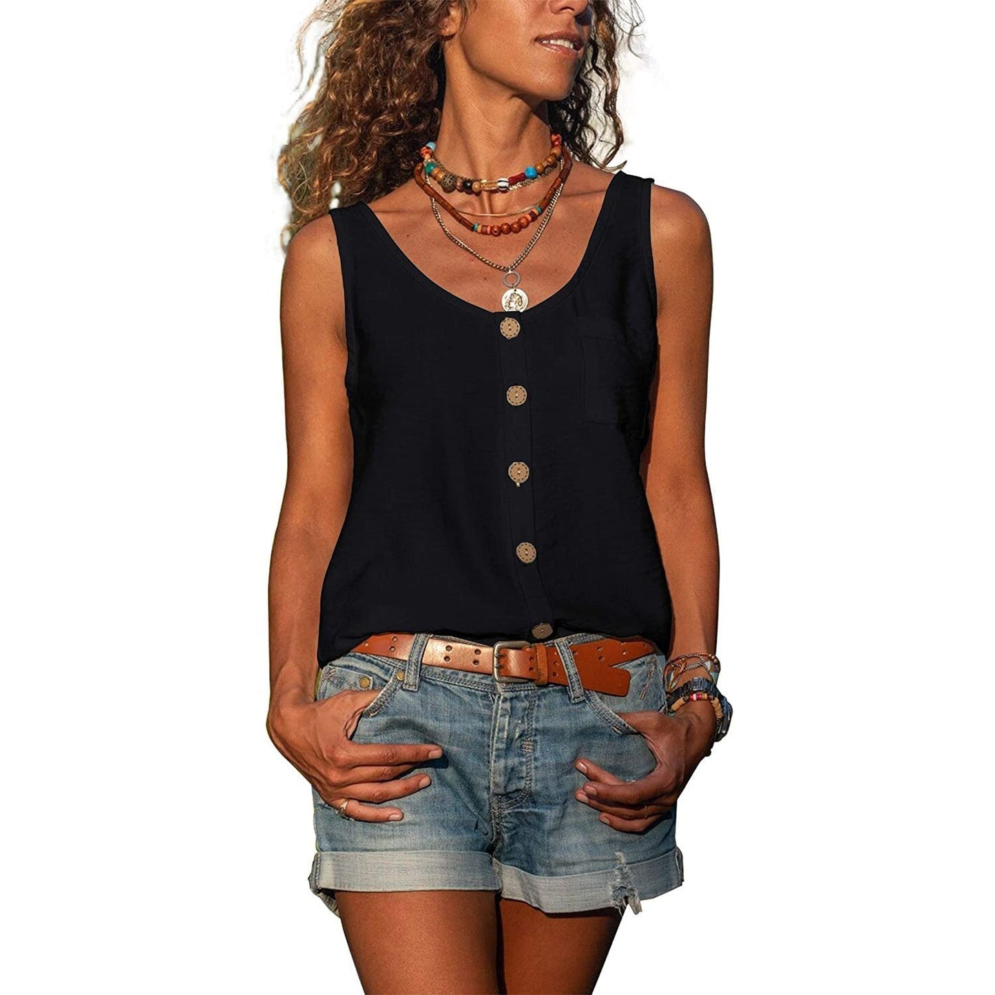 Julie – Lichtgewicht Mouwloze Top