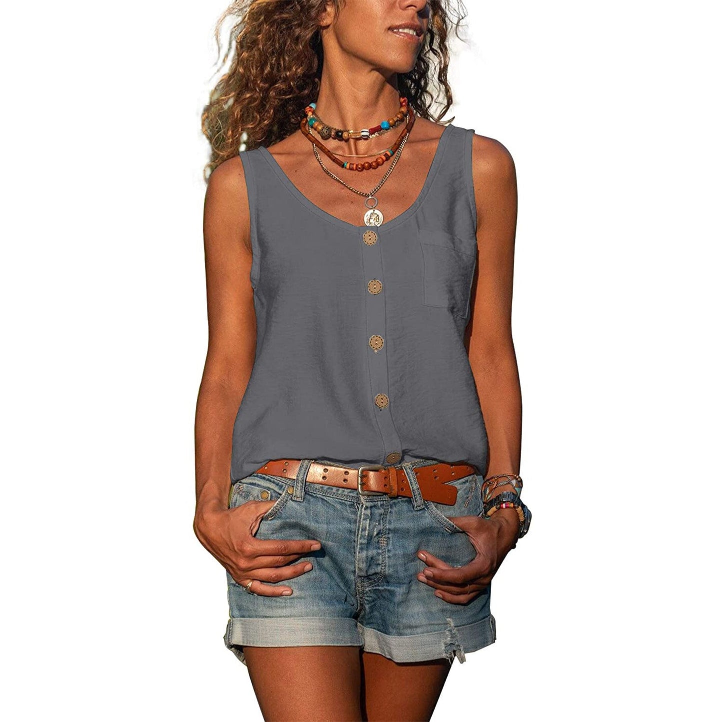 Julie – Lichtgewicht Mouwloze Top