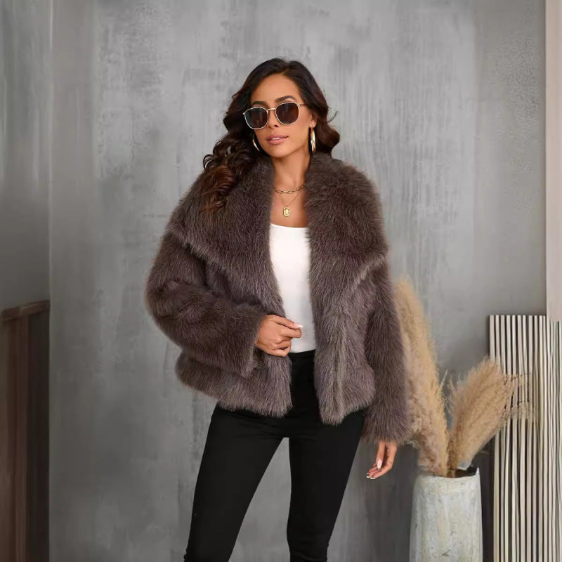 DYVAE - Luxe Faux Fur Damesjas