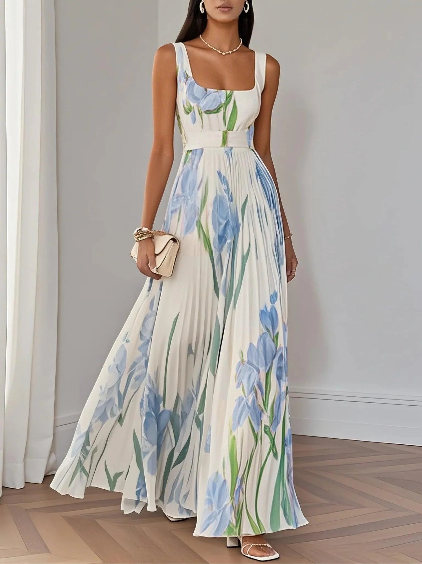 Charlotte™ | Chiffon-Maxikleid