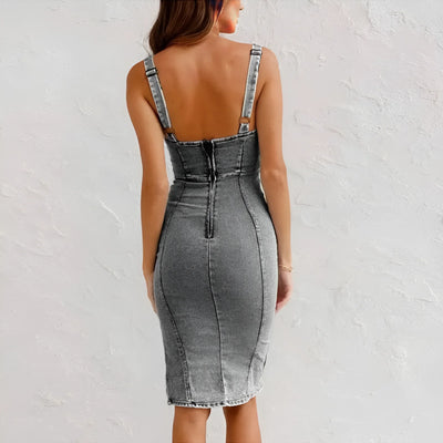 Monzy | Denim Jurk
